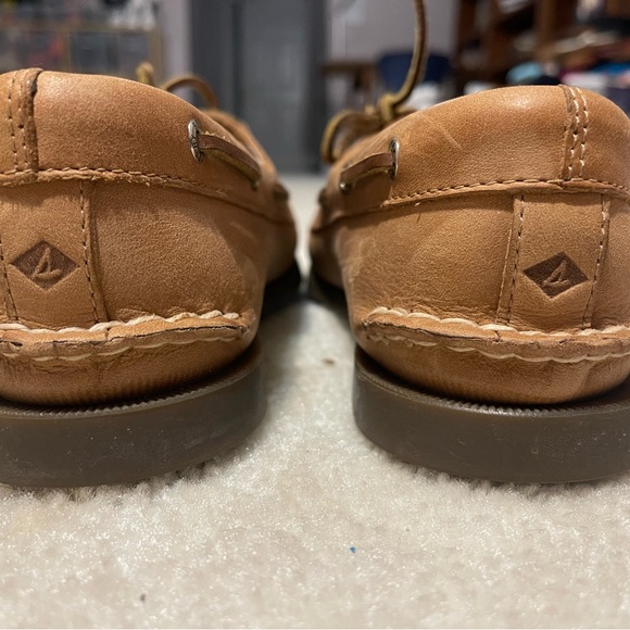 Sperry Leather Top Sider Boat Shoe Tan 9155240 - Picture 5 of 7